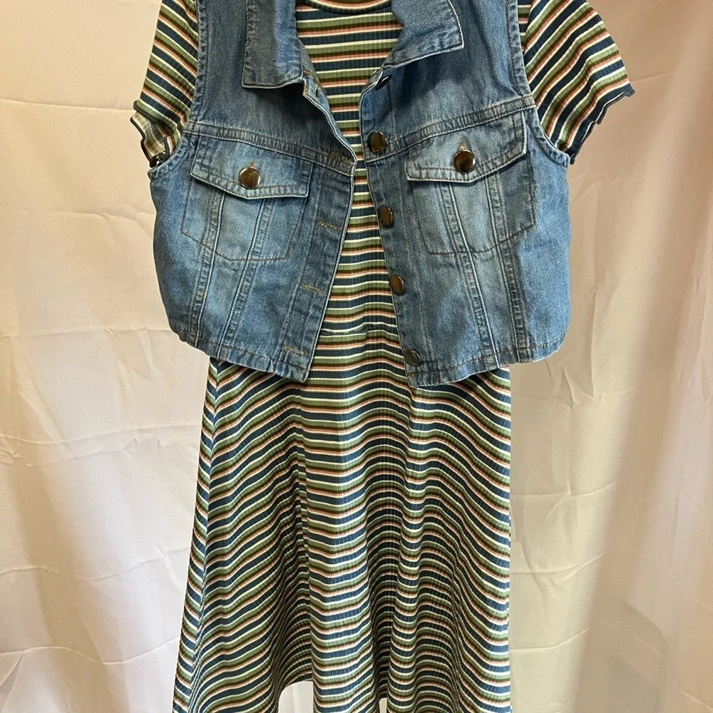 Dress Bundle with Denim Jacket